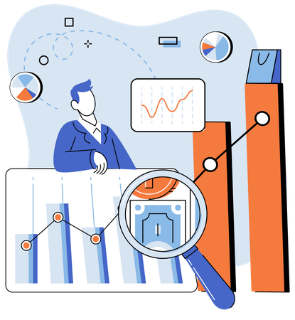 Pulse of marketplace  Illustration