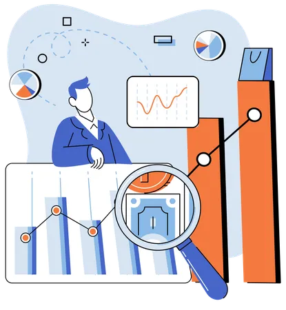 Pulse of marketplace  Illustration