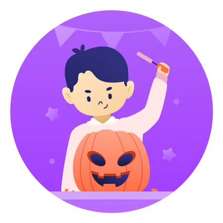 Pumpkin Carving  Illustration