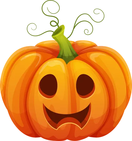 Pumpkin Face Illustration