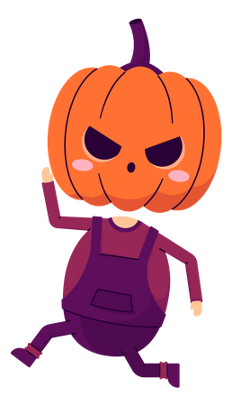 Pumpkin Head  Illustration