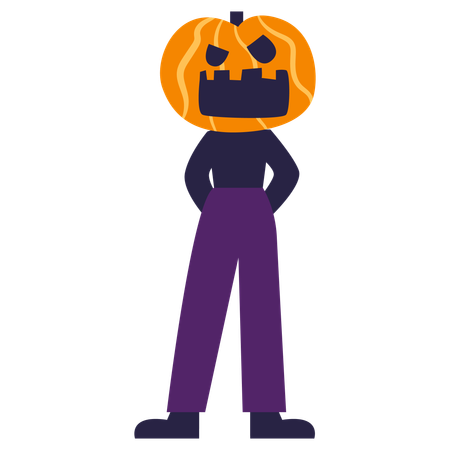 Pumpkin Head  Illustration