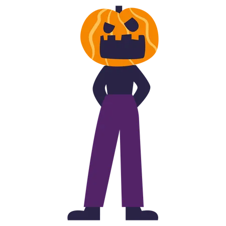 Pumpkin Head  Illustration