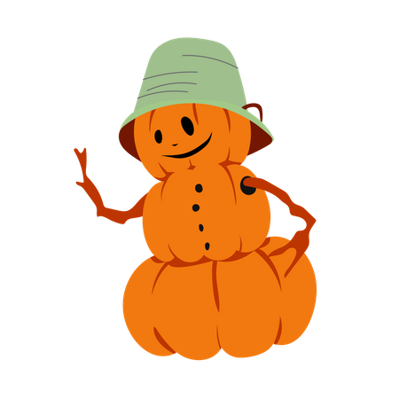 Pumpkin man Illustration