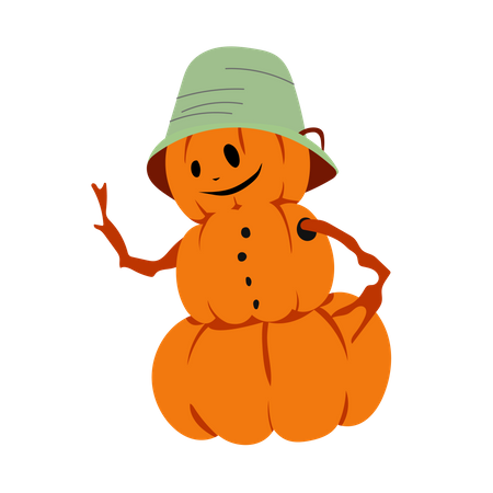 Pumpkin man  Illustration