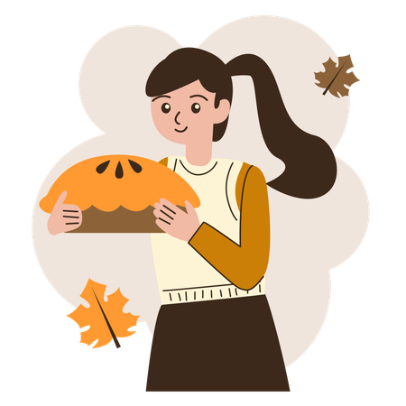 Pumpkin Pie  Illustration