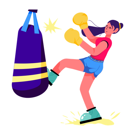 Punch Workout  Illustration