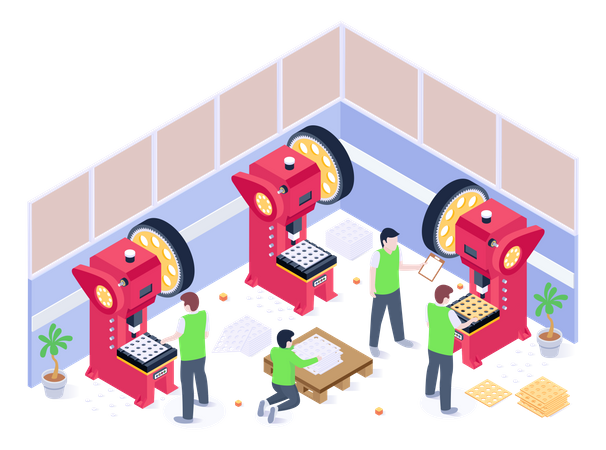 Punching Machines  Illustration