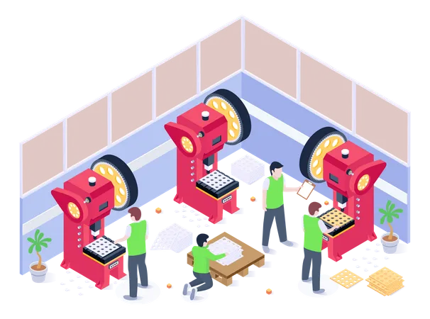 Punching Machines  Illustration