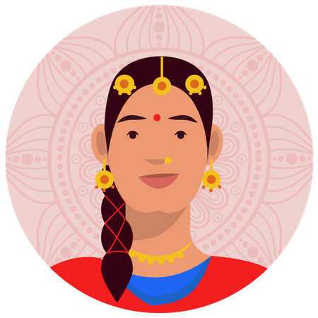 Mulher punjabi  Ilustração