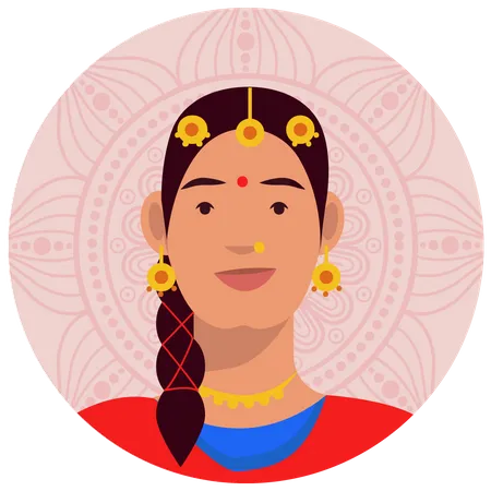 Mulher punjabi  Ilustração