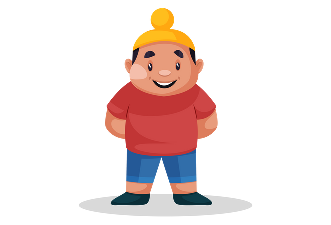 Punjabi kid  Illustration