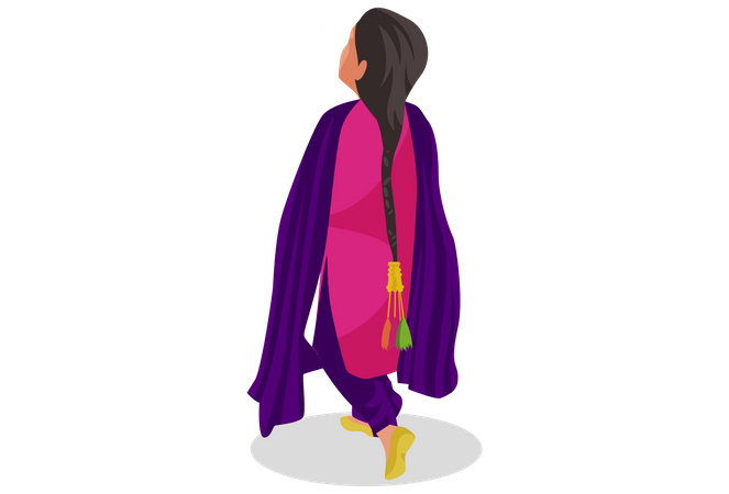 Punjabi woman  Illustration