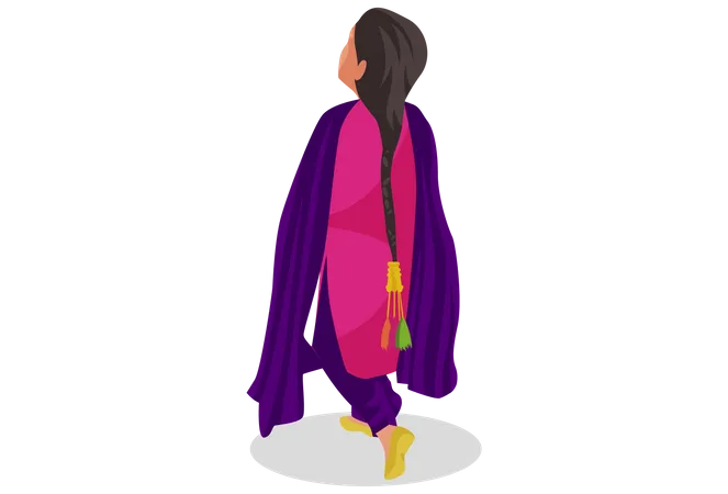 Punjabi woman  Illustration