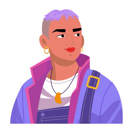 Punk artist  Illustration