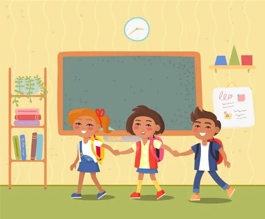 Pupils In School  Illustration