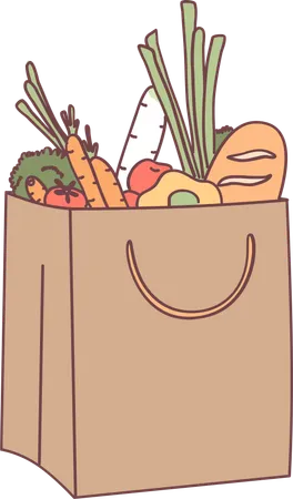 Purchase Vegetables  Illustration