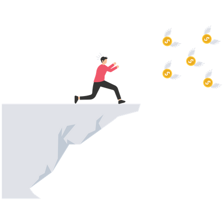 Pursuit of money  Illustration