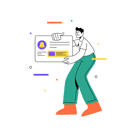 Push notification  Illustration