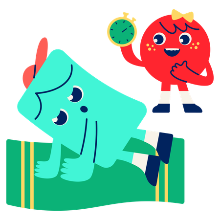 Push Up Challenge  Illustration