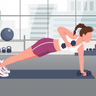 illustrations for push-up