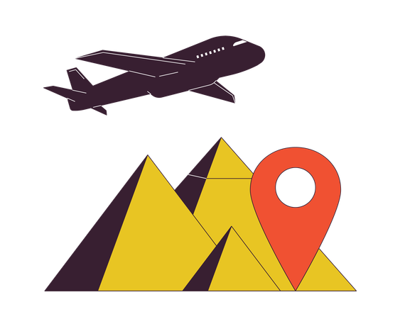 Pyramids tourism  Illustration