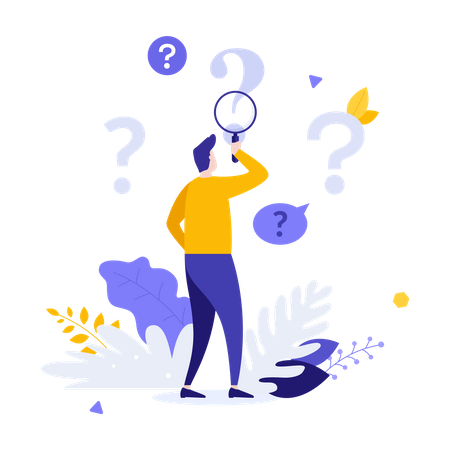 Q And A Service  Illustration