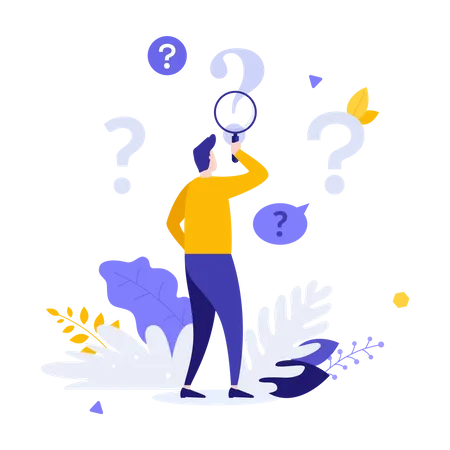 Q And A Service  Illustration