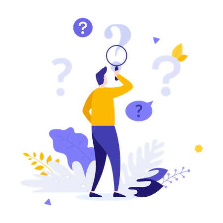 Q And A Service  Illustration