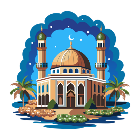 Qibli Mosque  Illustration