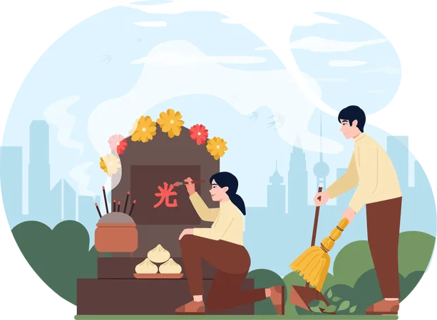 Qingming_festival5  Illustration