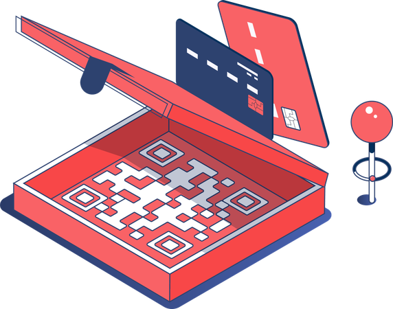 Paiement par code QR  Illustration