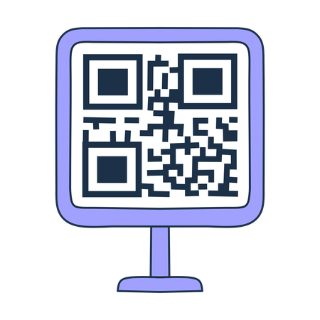 QR code scanner  Illustration