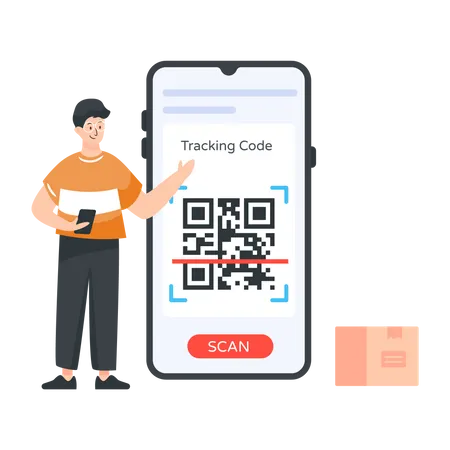 Qr Code Scanner  Illustration