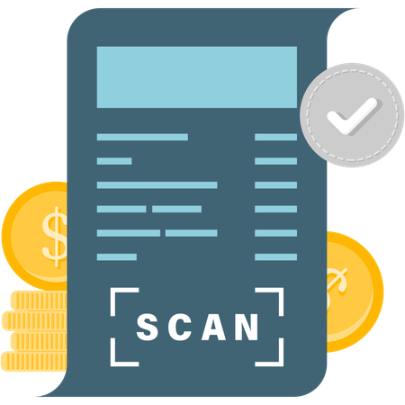 QR-Code-Transaktion  Illustration