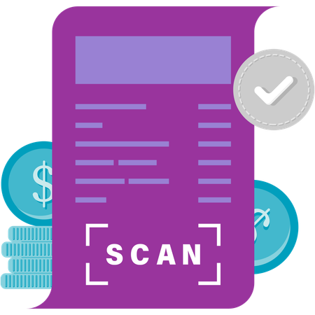 QR-Code-Transaktion  Illustration