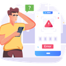online payment unsuccessful illustrations