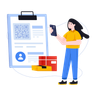 illustrations for check barcode