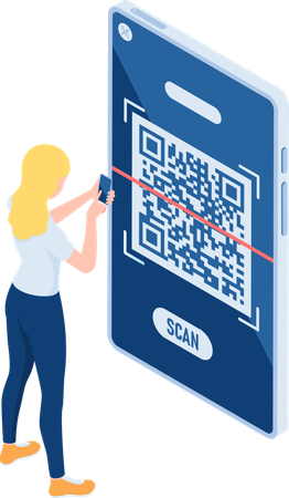 QR Payment  Illustration
