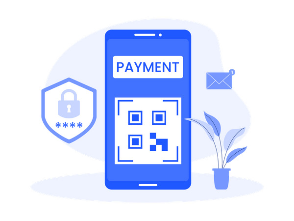 QR payment  Illustration