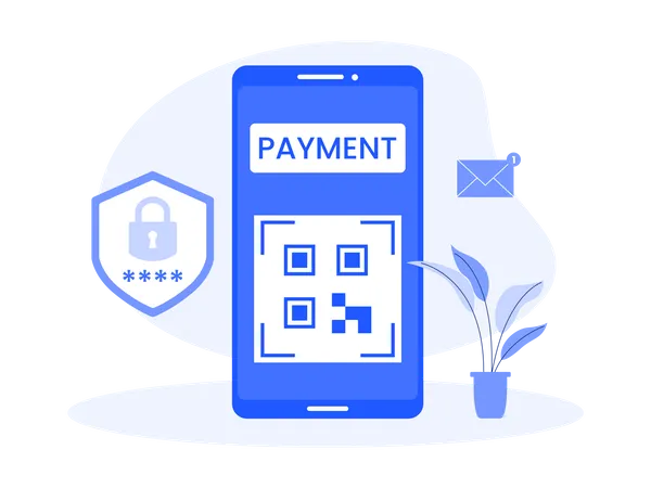 QR payment  Illustration