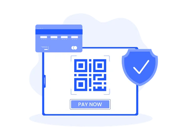 QR payment  Illustration