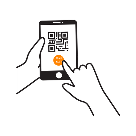 QR Scan  Illustration