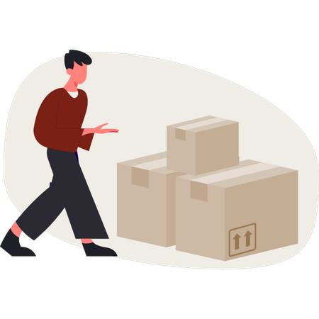 Quality check of delivery products  Illustration