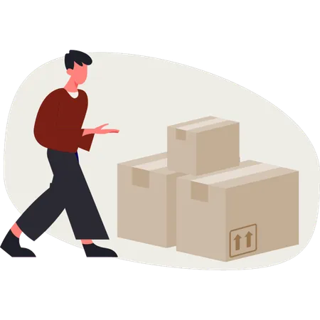 Quality check of delivery products  Illustration