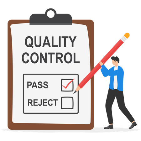 Quality control report  イラスト