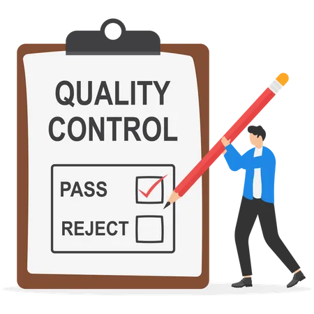 Quality control report  Illustration