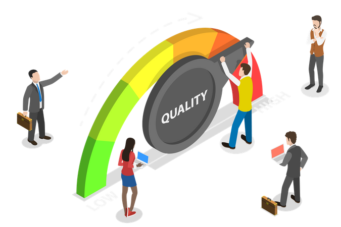 Quality management and improvement Illustration