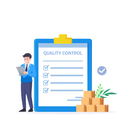 Quality product checklist  Illustration