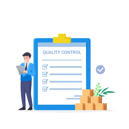 Quality product checklist  イラスト
